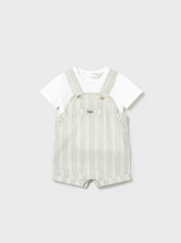 Load image into Gallery viewer, Mayoral Printed Dungaree and T-shirt Set
