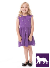 Load image into Gallery viewer, Girls Purple Tiger Dress
