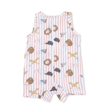 Load image into Gallery viewer, Vintage Baseball Stripe Henley Shortall
