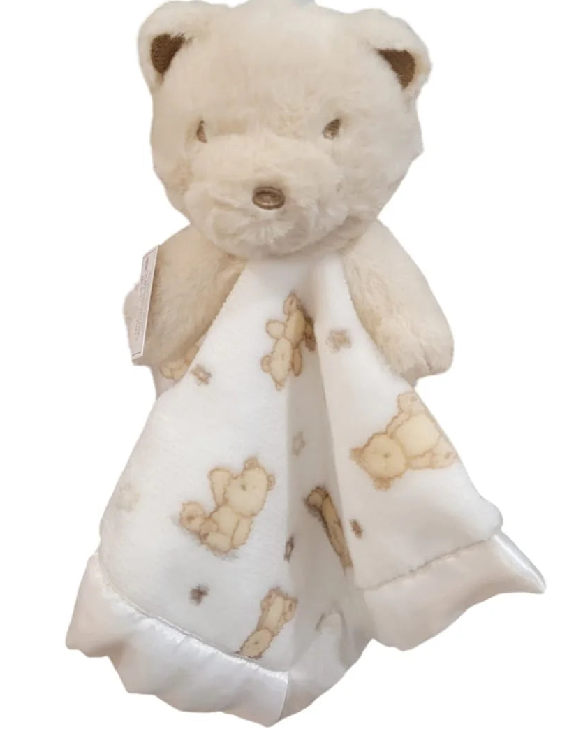 Teddy Rattle Snuggle Blanket