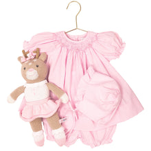 Load image into Gallery viewer, Bishop Zig-Zag Pearl Smocked Dress
