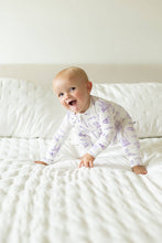 Load image into Gallery viewer, Lavender Toile Double Zipper Bamboo Sleeper
