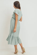 Load image into Gallery viewer, Flutter Sleeve V-Neck Maternity Ruffle Midi Dress
