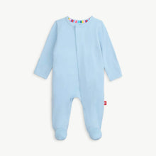 Load image into Gallery viewer, Baby Blue Modal Magnetic Footie
