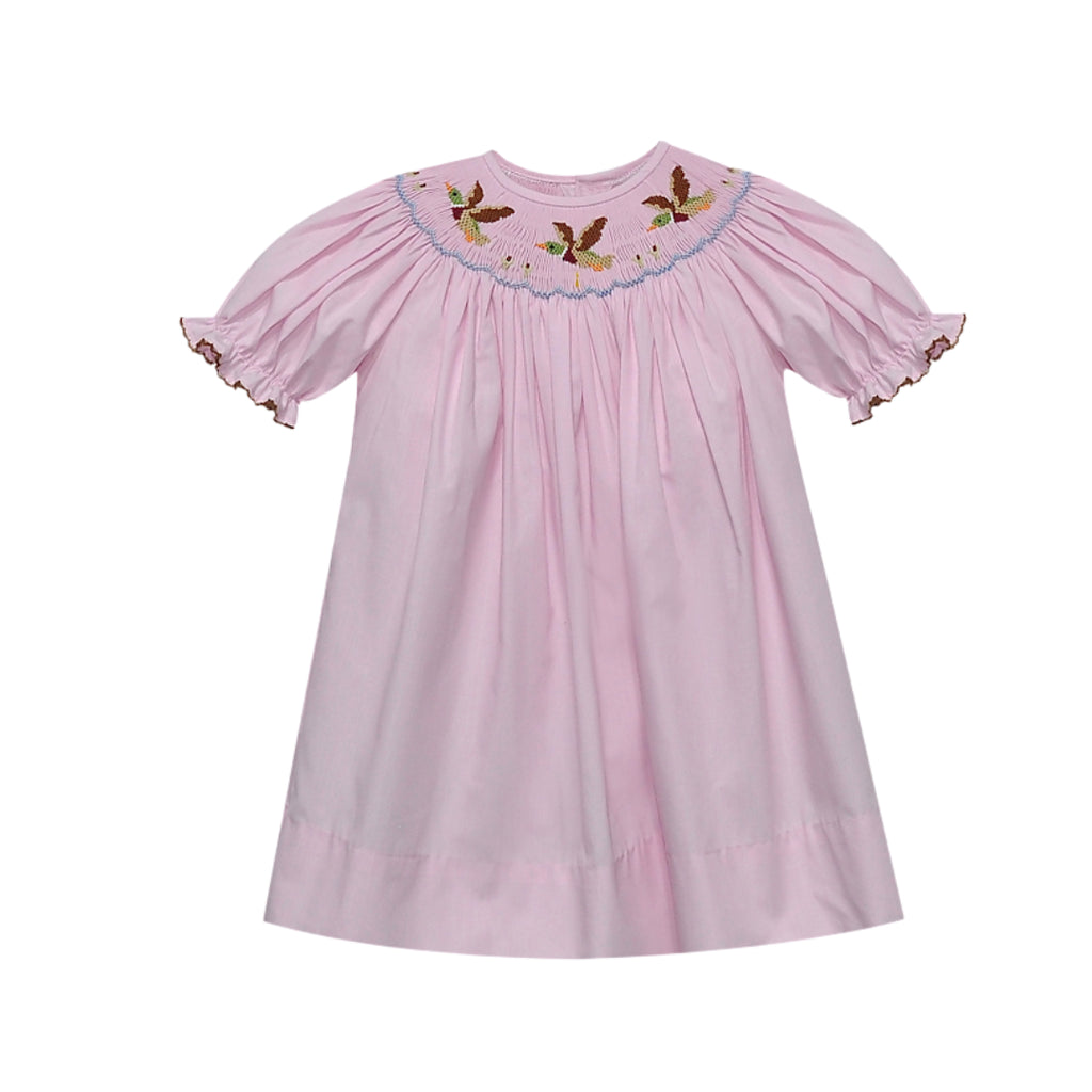 Pink Georgette Bishop Mallards Dress