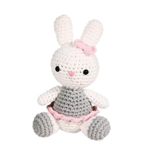 Zubels Ballerina Bunny Hand Crochet Rattle