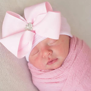 Bella Bow Newborn Hat (2 Colors!)