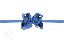 Load image into Gallery viewer, 1/4" Nylon Pantyhose Headband w/ Scalloped Edge Bow
