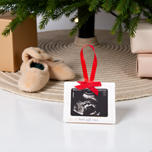 Load image into Gallery viewer, Best Gift Ever Sonogram Christmas Picture Ornament

