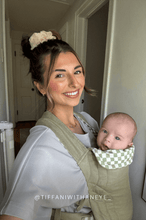 Load image into Gallery viewer, Sage Chequer Soft Buckle Carrier
