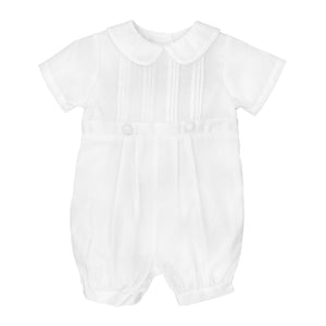 Petit Ami Christening Knicker & Bonnet with Pintucks