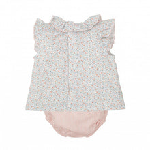 Load image into Gallery viewer, Babidu Girls' Short-Sleeve Floral Romper Set
