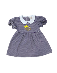 Purple Stripe Tailgate Dress