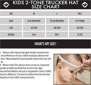 Kids/Baby Two Tone Vintage Cap - Bubba (Black/Beige)