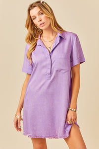 Jayda Washed Denim Shirtdress