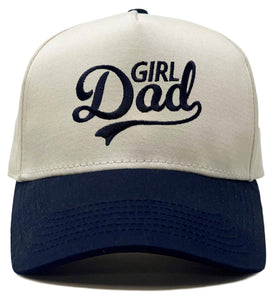 Two Tone Cap -  Girl Dad - Navy/Beige