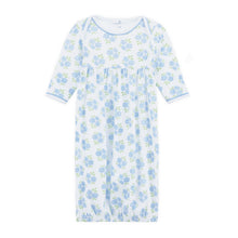 Load image into Gallery viewer, Dreamy Hydrangeas Print Gathered Gown
