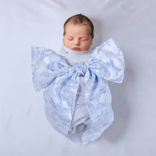 Load image into Gallery viewer, Newborn Swaddle Sash Toile de Jouy Safari
