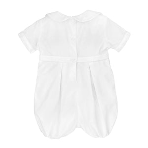 Petit Ami Embroidered Cross Christening Romper