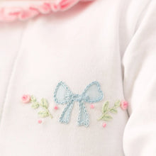 Load image into Gallery viewer, Evelyn's Classics Hand-Embroidered Ruffle Footie
