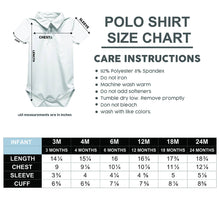 Load image into Gallery viewer, Louisiana State University Tigers Embroidered Stripe Polo Onesie
