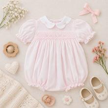 Load image into Gallery viewer, Hand Embroidered Smocked Bubble
