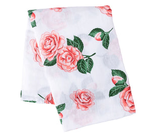 Camellia Baby Muslin Swaddle Receiving Blanket