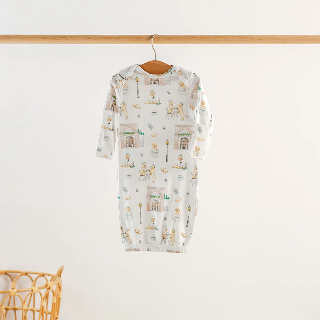 Powdered Sugar and Puppies Organic Cotton Gown