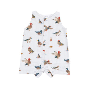 Ducks - Blue Sleeveless Shortie