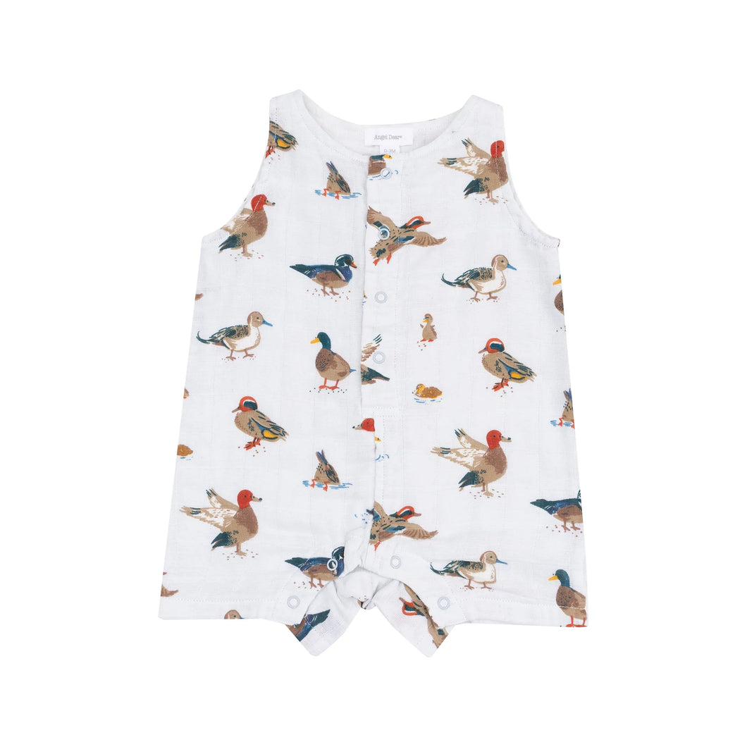 Ducks - Blue Sleeveless Shortie