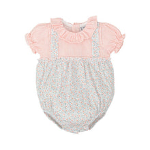 Load image into Gallery viewer, Babidu Girls' Short-Sleeve Floral Romper
