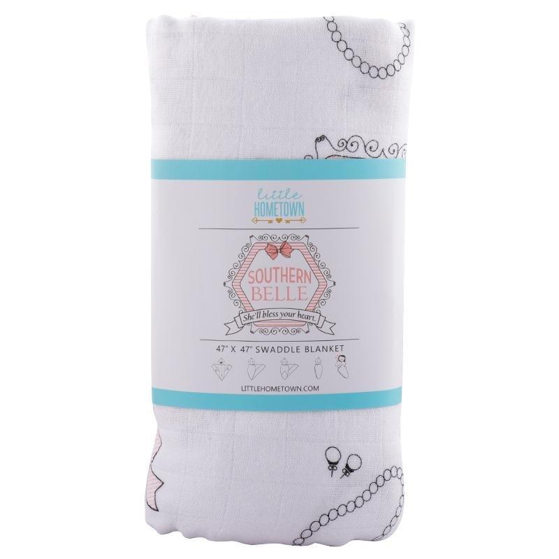 Southern Belle Baby Muslin Swaddle Receiving Blanket