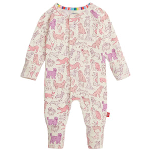 It's a Paw-ty Pink Modal Magnetic Convertible Coverall