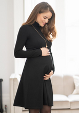 Load image into Gallery viewer, Vanessa High Neck Black Dress

