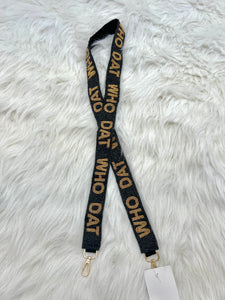 Who Dat Beaded Strap