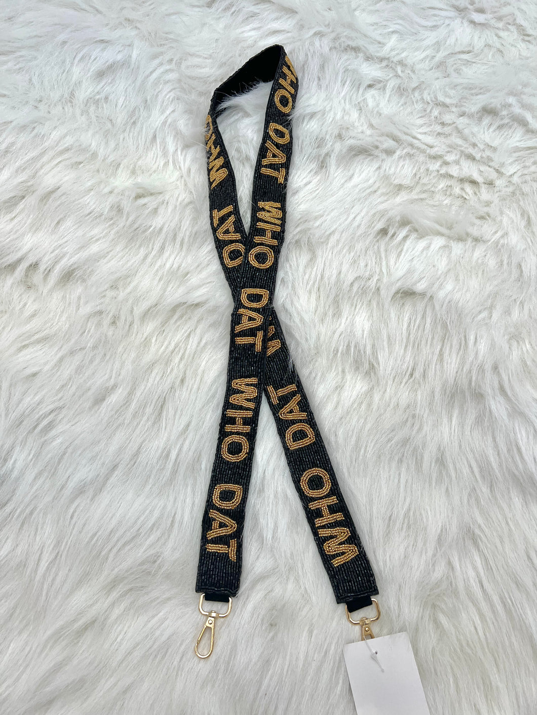 Who Dat Beaded Strap