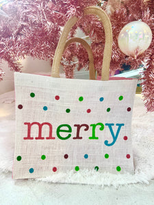 Merry Polka Dot Gift Bag