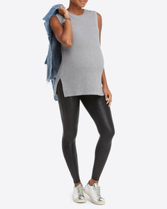 Spanx Faux Leather Maternity Leggings